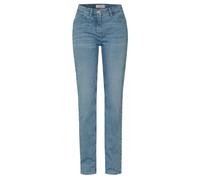 Straight-Jeans TONI "Perfect Shape", Damen, Gr. 42, N-Gr, summer blau bleached, Denim/Jeans, Obermaterial: 93% Baumwolle, 5% Elastomultiester, 2% Elasthan, unifarben, casual, straight fit knöchellang,