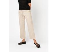 Schlupfhose TONI "Pia Wide Leg 7/8", Damen, Gr. 40, N-Gr, beige (sand), Web, Obermaterial: 50% Baumwolle, 25% Leinen, 25% Lyocell, unifarben, casual, weit 7/8-Länge, Hosen, mit Taschen (43841352-40) s