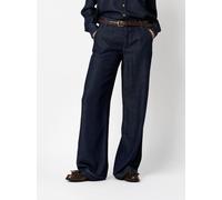 Weite Jeans TONI "Liv Tailored", Damen, Gr. 44, N-Gr, blau (dunkelblau), Denim/Jeans, Obermaterial: 82% Viskose, 18% Polyester, unifarben, casual, weit knöchellang, Jeans, mit Ziernähten (93687868-44)