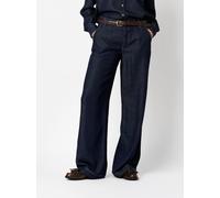 Weite Jeans TONI "Liv Tailored", Damen, Gr. 46, N-Gr, blau (dunkelblau), Denim/Jeans, Obermaterial: 82% Viskose, 18% Polyester, unifarben, casual, weit knöchellang, Jeans, mit Ziernähten (93687868-46)