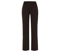 Stretch-Hose TONI "Jenny Wide Leg", Damen, Gr. 44, N-Gr, schwarz (schwarz braun), Web, Obermaterial: 70% Viskose, 25% Polyamid, 5% Elasthan, weit knöchellang, Hosen, bi-elastisch, für eine bequeme Pas