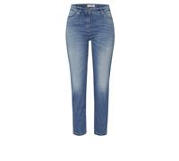 7/8-Jeans TONI "Perfect Shape", Damen, Gr. 46, N-Gr, blau (mid blau), Denim/Jeans, Obermaterial: 92% Baumwolle, 6% Polyester, 2% Elasthan, unifarben, slim fit 7/8-Länge, Jeans 7/8-Jeans, mit Stretch (