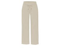 Schlupfhose TONI "Pia Wide Leg 7/8", Damen, Gr. 38, N-Gr, beige (sand), Web, Obermaterial: 50% Baumwolle, 25% Leinen, 25% Lyocell, unifarben, casual, weit 7/8-Länge, Hosen, mit Taschen (43841352-38) s