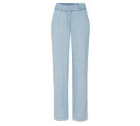 Schlupfhose TONI "Pia Wide", Damen, Gr. 42, N-Gr, blau bleached, Web, Obermaterial: 50% Baumwolle, 25% Leinen, 25% Lyocell, casual, lang, Hosen Schlupfhose, in sommerlicher Qualität mit Leinen (958760