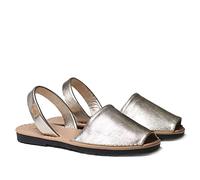 Toni Pons Abarca für Damen aus Leder - Mao - Platin, 37 EU