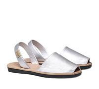 Toni Pons Abarca für Damen aus Leder - Mao - Silver, 39 EU