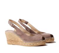 Toni Pons CALPE Keil-Espadrilles im Peeptoe-Stil für Damen aus Wildleder.