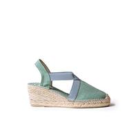 Toni Pons Damen-Espadrille aus Baumwolle - TER - Minze, 38 EU