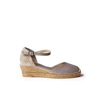Toni Pons Damen-Espadrille aus Baumwollstoff - Romina - Taupe, 40 EU