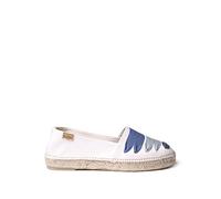 Toni Pons Damen-Espadrille aus Baumwollstoff - Rose - Blau, 38 EU