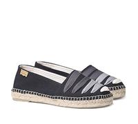 Toni Pons Damen-Espadrille aus Baumwollstoff - Rose - Schwarz, 37 EU