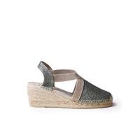 Toni Pons Damen-Espadrille aus Baumwollstoff - Triton - Khaki, 40 EU