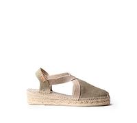 Toni Pons Damen-Espadrille aus Baumwollstoff - VERDI-V - Khaki, 37 EU