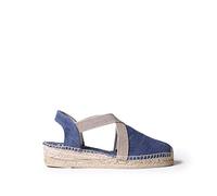 Toni Pons Damen-Espadrille aus Baumwollstoff - Verdi-V - Marine, 43 EU