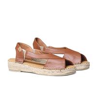 Toni Pons Damen Espadrille aus Leder - ELDA - Nougat, 39 EU