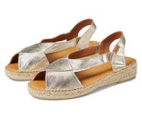 Toni Pons Damen Espadrille aus Leder - ELDA - Platin, 39 EU