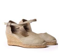 Toni Pons Damen-Espadrille aus Leinen - CALDES - Stein, 37 EU