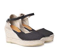 Toni Pons Damen-Espadrille aus Leinen - Laia-NT - Schwarz, 37 EU