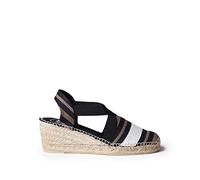Toni Pons Damen-Espadrille aus Stoff - TARBES Schwarz, 39 EU
