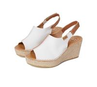 Toni Pons Damen Lugano Espadrille Keilsandalen, Blanc/White, 42 EU