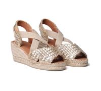 Toni Pons Damen Salina Platinum Linen, metallisch, 9-9.5