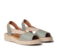 TONI PONS ETNA - Espadrille für Damen in Unifarben aus Leder., grün, 38 EU