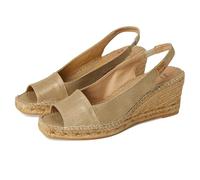 Toni Pons Fiore Damen Espadrille Keilsandalen, Plati/Soft Gold, 37 EU