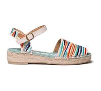 TONI PONS GARBET Flache Damen-Sandalen mit mehrfarbiger Stickerei