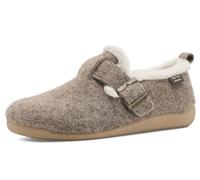 Toni Pons Hausschuhe für Damen - MONI-FP Taupe aus Synthetik | Sohle aus vulkanisiertem Kautschuk.