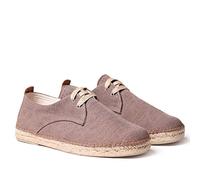 Toni Pons Herren-Espadrille zum Schnüren aus Baumwollstoff - Dixon - Braun, 44 EU