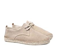 Toni Pons Herren-Espadrille zum Schnüren aus Baumwollstoff - Dixon - Geröstet, 46 EU