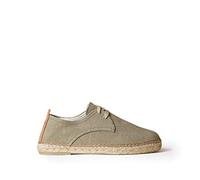 Toni Pons Herren-Espadrille zum Schnüren aus Baumwollstoff - Dixon - Khaki, 41 EU