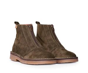 TONI PONS India-SY Damenstiefel aus Spaltleder, kaki, 39 EU