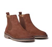TONI PONS ISA-SY - Stiefelette für Damen aus Wildleder mit seitlichen Gummizügen, Mokka, 36 EU
