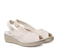 Toni Pons Keil-Espadrille für Damen aus Baumwolle - Blanca-ADD - Roh, 41 EU