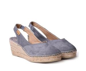Toni Pons Keil-Espadrille für Damen aus Wildleder - Betty-A - Grau, 35 EU