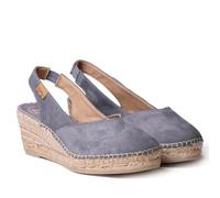 Toni Pons Keil-Espadrille für Damen aus Wildleder - Betty-A - Grau, 38 EU