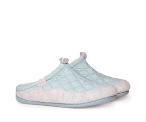 TONI PONS MEL-UM Damen-Slipper aus gepolstertem Stoff und Filz, Minzgrün, 43 EU