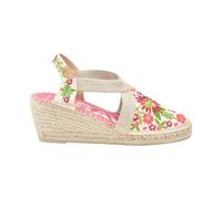 Toni Pons MONTJOI - Alpargata de cuña de Mujer con Bordados, mehrfarbig, Peonia, 10