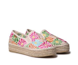 TONI PONS Pola Espadrilles, geschlossen, Baumwolle, bestickt, mehrfarbig, Mosaik, 40 EU
