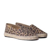 TONI PONS RUANDA Flache Espadrilles für Damen mit Tierdruck, braun, 38 EU