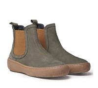 TONI PONS Serra Damen-Stiefel aus Nubukleder mit seitlichen Gummibändern, kaki, 40 EU