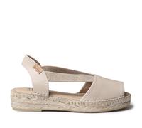 TONI PONS Tala Espadrilles für Damen aus Leder mit Keilabsatz und Gummizug für eine breitere Passform, Himmel, 39 EU