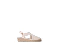 TONI PONS Verona - Vegane Espadrille mit Keilabsatz für Damen aus Baumwolle., ekrü, 44 EU