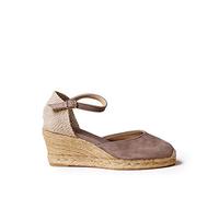 Toni Pons Wildleder-Espadrille für Damen - Lloret-5 - Taupe, 38 EU