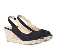 Toni Pons Wildleder-Espadrille für Damen - Monza-A - Schwarz, 38 EU