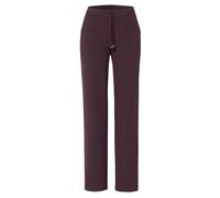 Stoffhose TONI "Sue Wide", Damen, Gr. 21, K-Gr, braun (wine), Web, Obermaterial: 48% Polyamid, 42% Viskose, 10% Elasthan, unifarben, lang, Hosen Stoffhose, mit Gummizug und Stretch (47922354-21) wine
