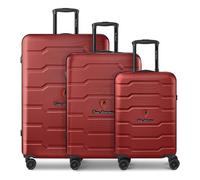 Tonino Lamborghini Bologna 4 Rollen Kofferset 3-teilig rot