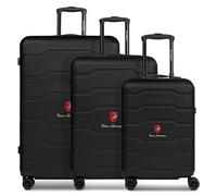 Tonino Lamborghini Bologna 4 Rollen Kofferset 3-teilig schwarz
