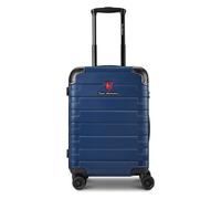 Tonino Lamborghini Milano 4 Rollen Kabinentrolley S 54 cm mit Dehnfalte blau